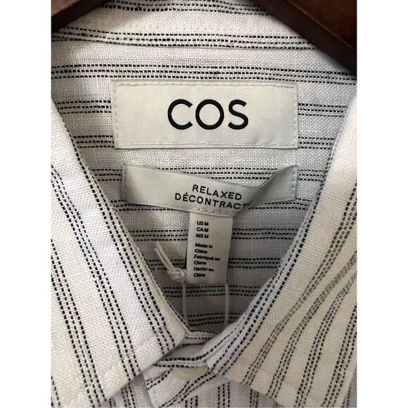 COS MENS LINEN STRIPED SHIRT - Picture 6 of 15